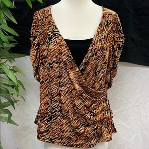 Notations Short Sleeve Blouse